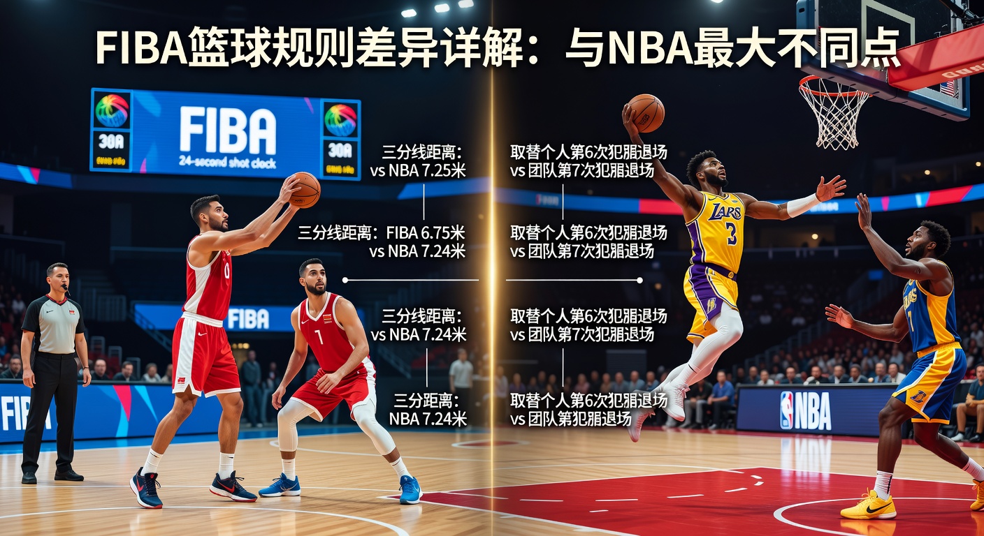 FIBA篮球规则差异详解：NBA最大不同点
