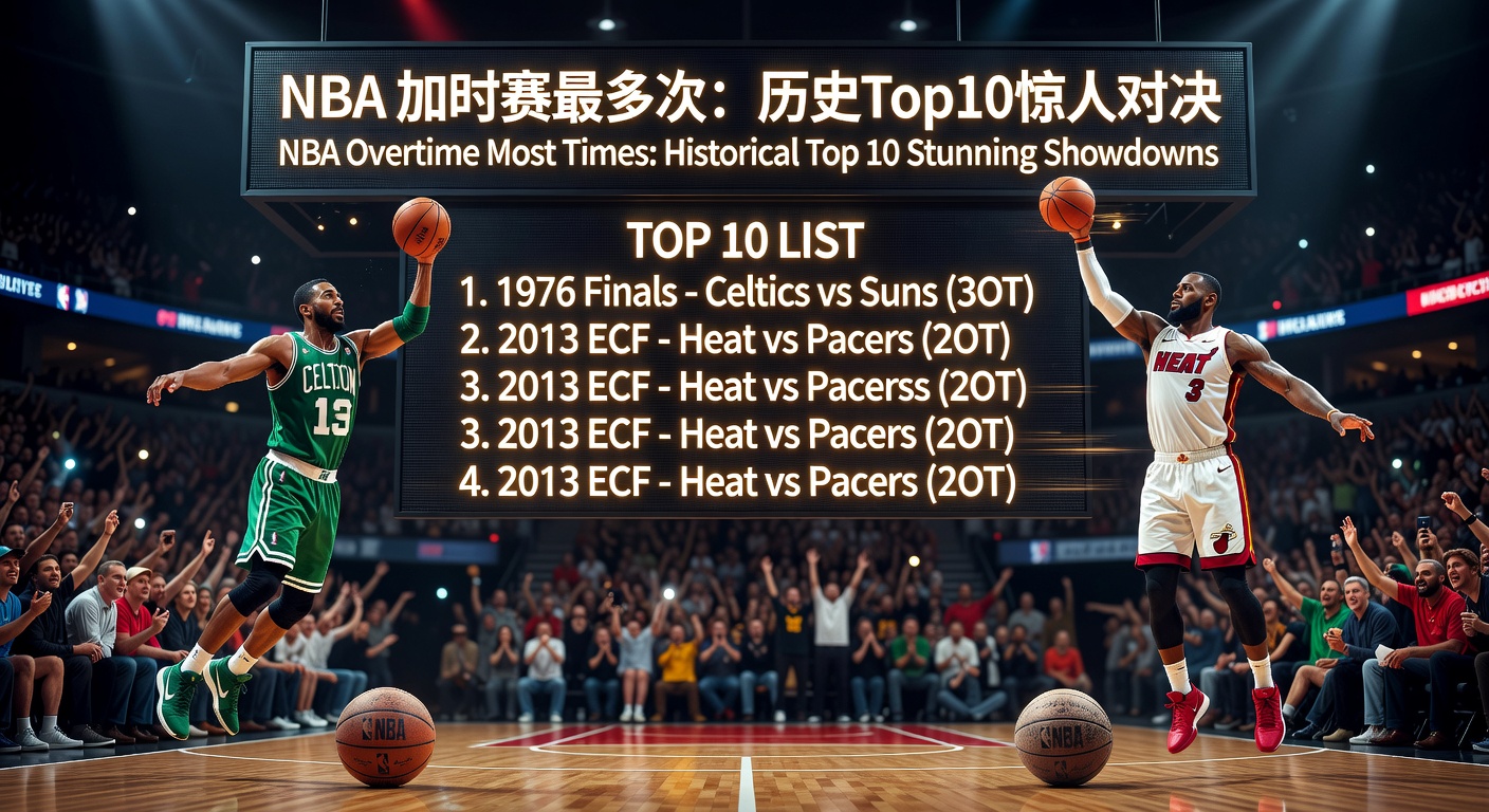 NBA 加时赛最多次：历史Top10惊人对决