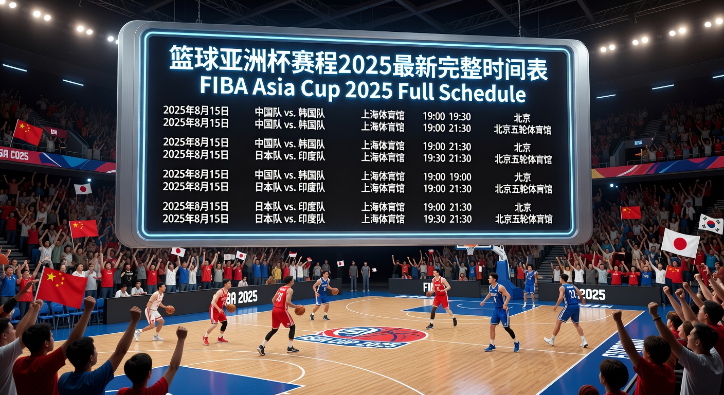 篮球亚洲杯赛程2025完整时间表+分组直播指南