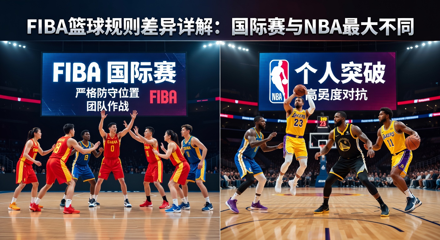 FIBA篮球规则差异详解：国际赛与NBA最大不同